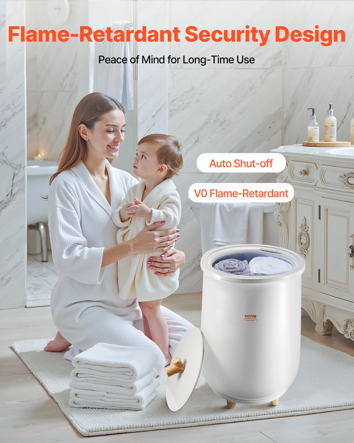 CloudWarmth Heated Towel Warmer Bucket