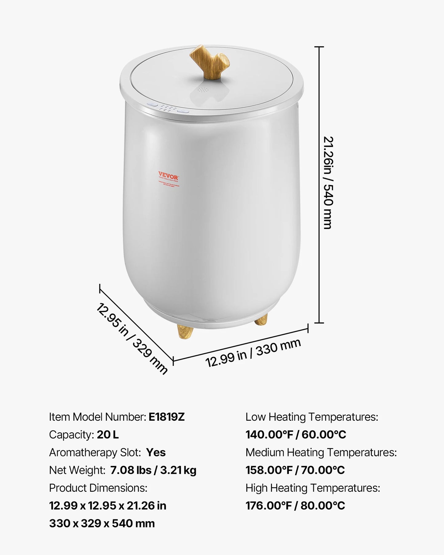 CloudWarmth Heated Towel Warmer Bucket